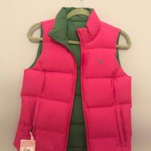 Lilly Pulitzer Reversable down vest XS